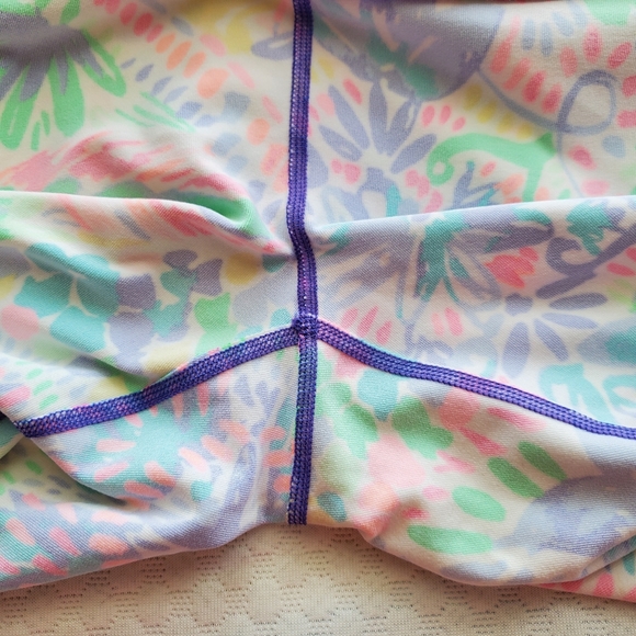 RARE Lilly Pulitzer Leggings Large Rochelle Weekender Capri Dancing on Deck‎ L - Picture 8 of 16